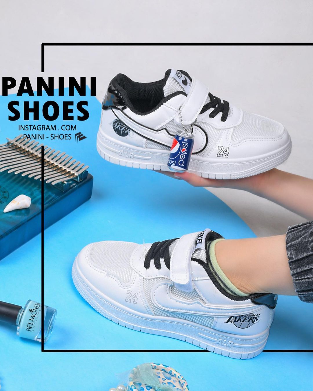 کفش کتونی اسپرت  بچگانه طرح نایک مدل LAKERS - ALR